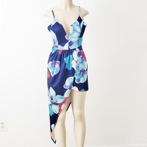 Asos Eleanor Floral Asymetrical Dress